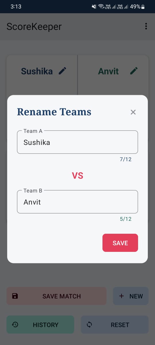 Scorekeeper screenshot 3